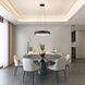 Lazio LED 23.5 inch Black Chandelier Ceiling Light