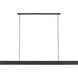 Peter Bristol Cloak LED 60 inch Nightshade Black Linear Chandelier Ceiling Light