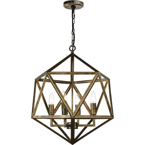 Amazon 4 Light 20 inch Antique forged copper Up Pendant Ceiling Light