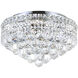 Luminous 5 Light 16 inch Chrome Flush Mount Ceiling Light