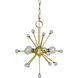 Supernova 4 Light 13 inch Polished Nickel Mini Chandelier Ceiling Light