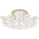 kate spade new york Leighton 3 Light 20 inch Polished Nickel Flush Mount Ceiling Light in Cream Tinted Glass, Medium