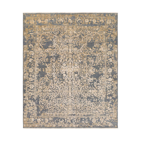 Desiree 36 X 24 inch Medium Gray/Cream/Wheat/Tan Rugs, Wool, Viscose, and Cotton