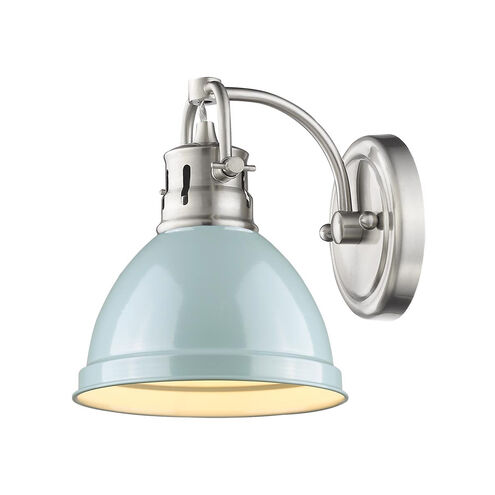 Duncan 1 Light 8 inch Pewter Bath Vanity Wall Light in Seafoam