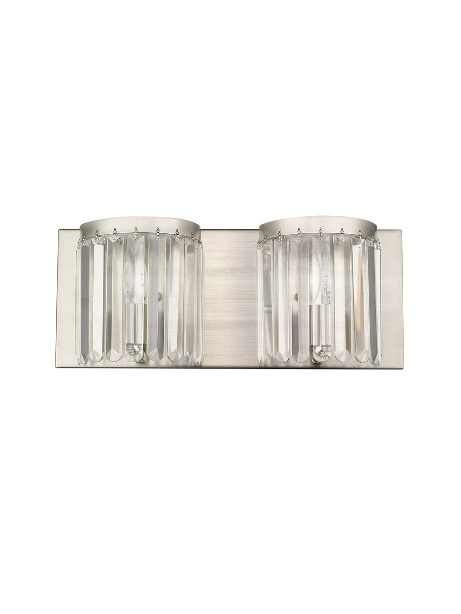 Ashton 2 Light 17 inch Brushed Nickel ADA Bath Vanity Wall Light