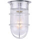 Madison 1 Light 7 inch Metal Outdoor Barn Light, With Guard