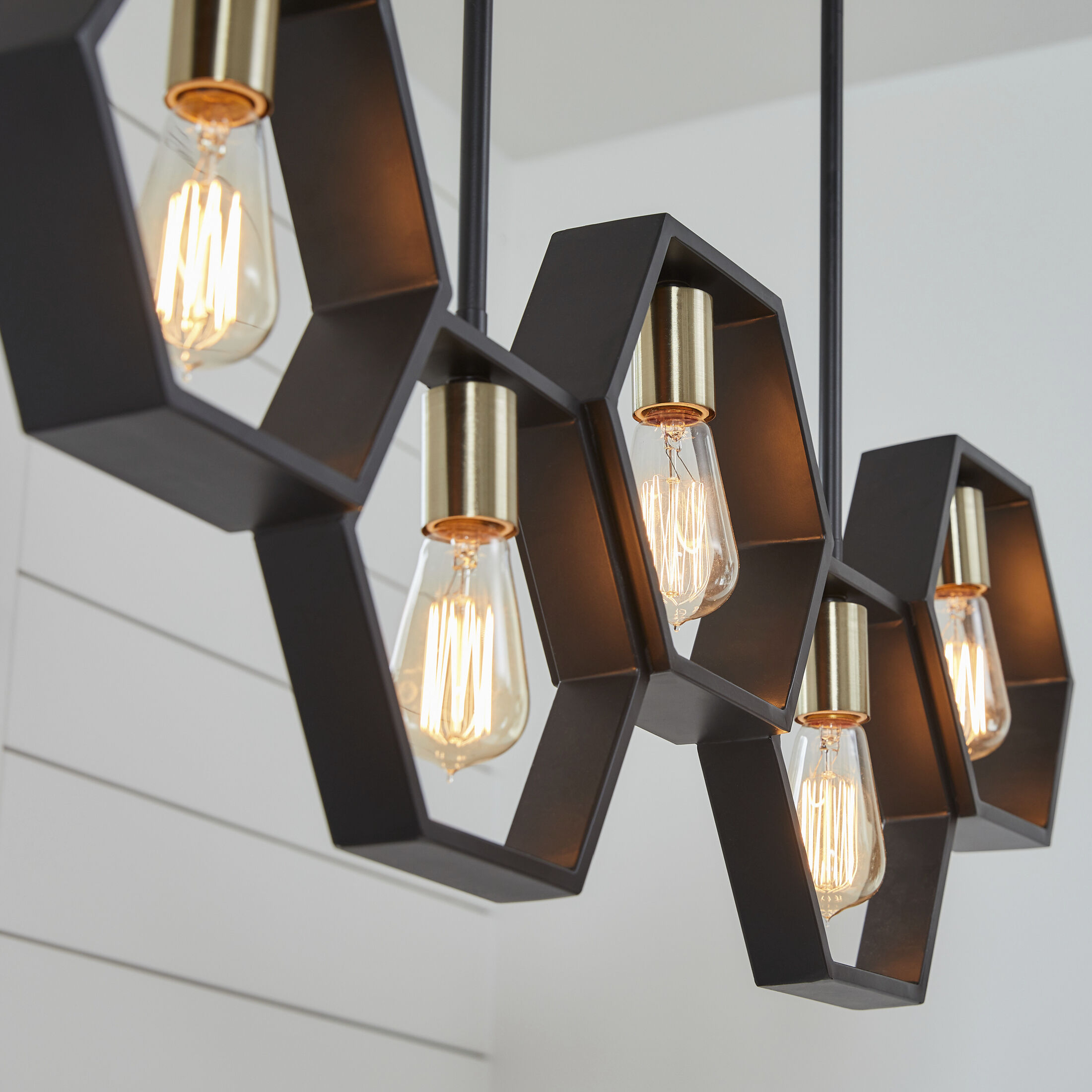 Bismarck 5 Light 40 inch Earth Black Island Chandelier Ceiling Light