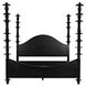 Ferret Hand Rubbed Black Bed, Eastern King