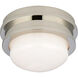 Chapman & Myers Launceton LED 5 inch Polished Nickel Flush Mount Ceiling Light
