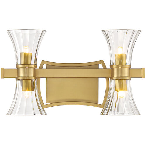 Bennington 4 Light 16 inch Warm Brass Vanity Light Wall Light