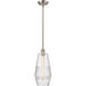 Ballston Windham LED 7 inch Brushed Satin Nickel Mini Pendant Ceiling Light
