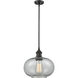 Ballston Gorham LED 9.5 inch Oil Rubbed Bronze Pendant Ceiling Light in Charcoal Glass, Ballston