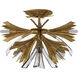 Vida LED 24 inch Burnished Gold Foyer Light Ceiling Light, Semi-Flush Mount
