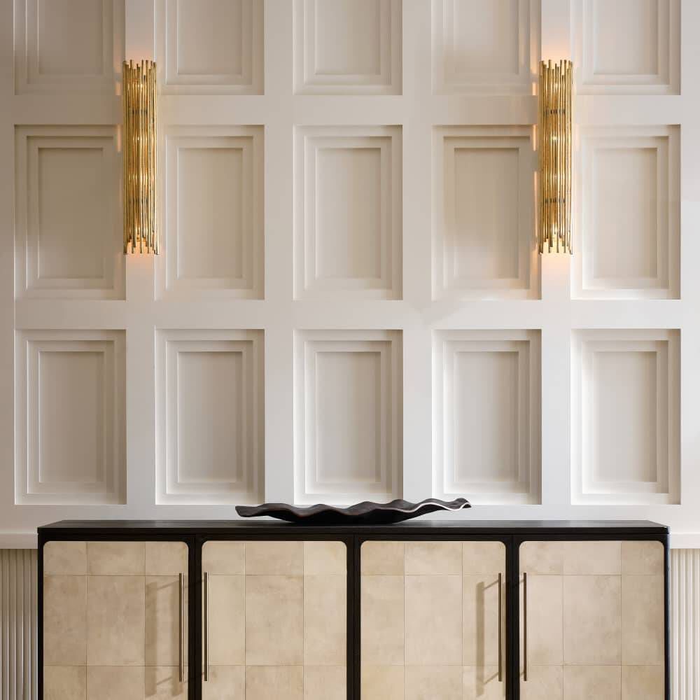 Prescott 4 Light 5 inch Gold Leaf Sconce Wall Light