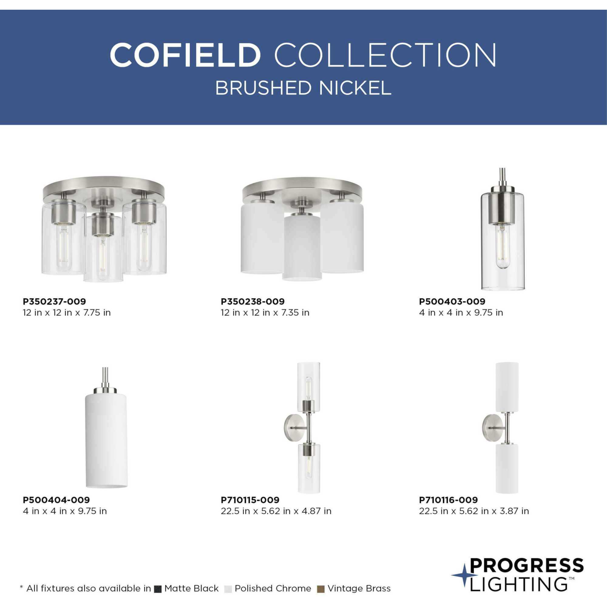 Cofield 3 Light 12 inch Brushed Nickel Flushmount Ceiling Light