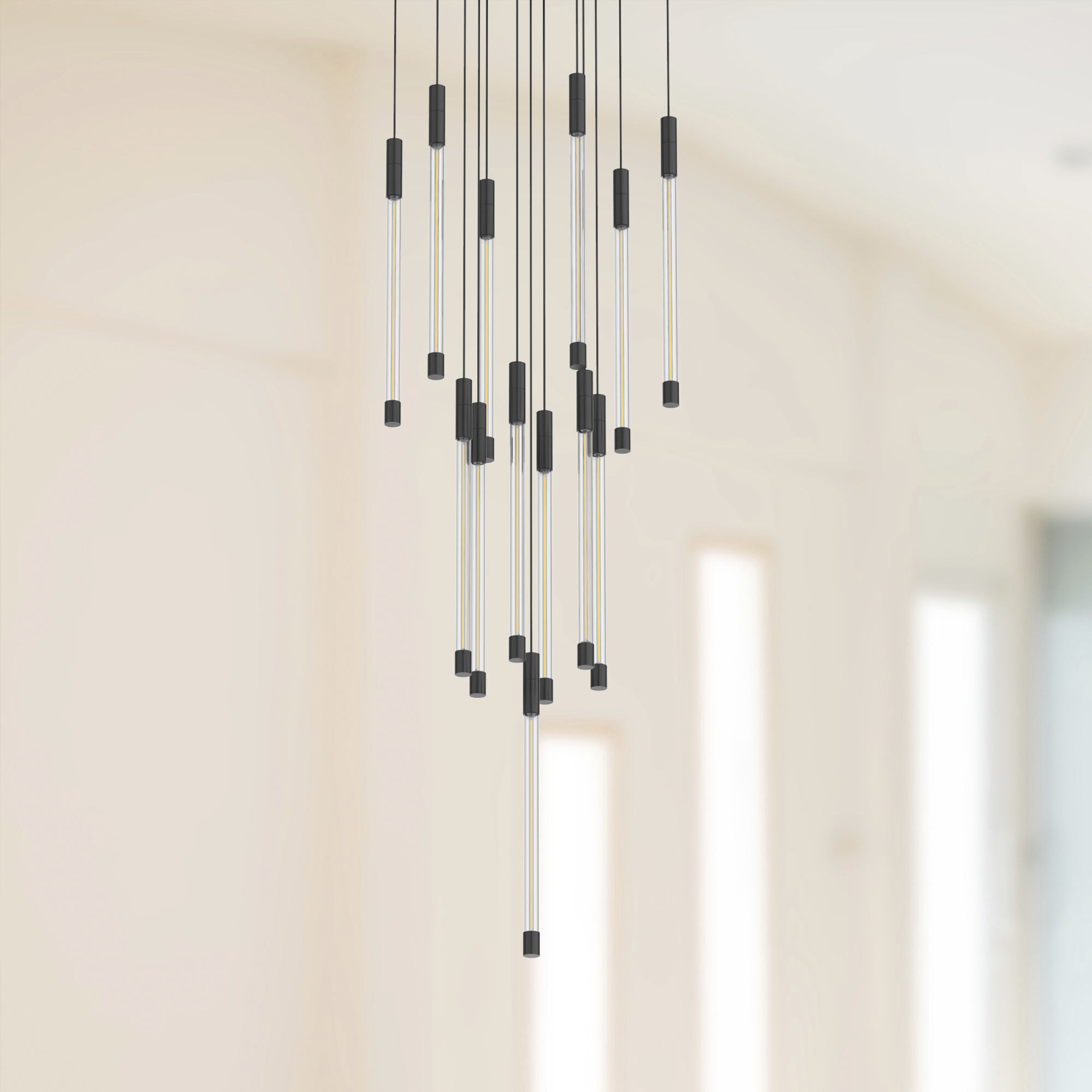 Motif Multi Pendant Ceiling Light in Black