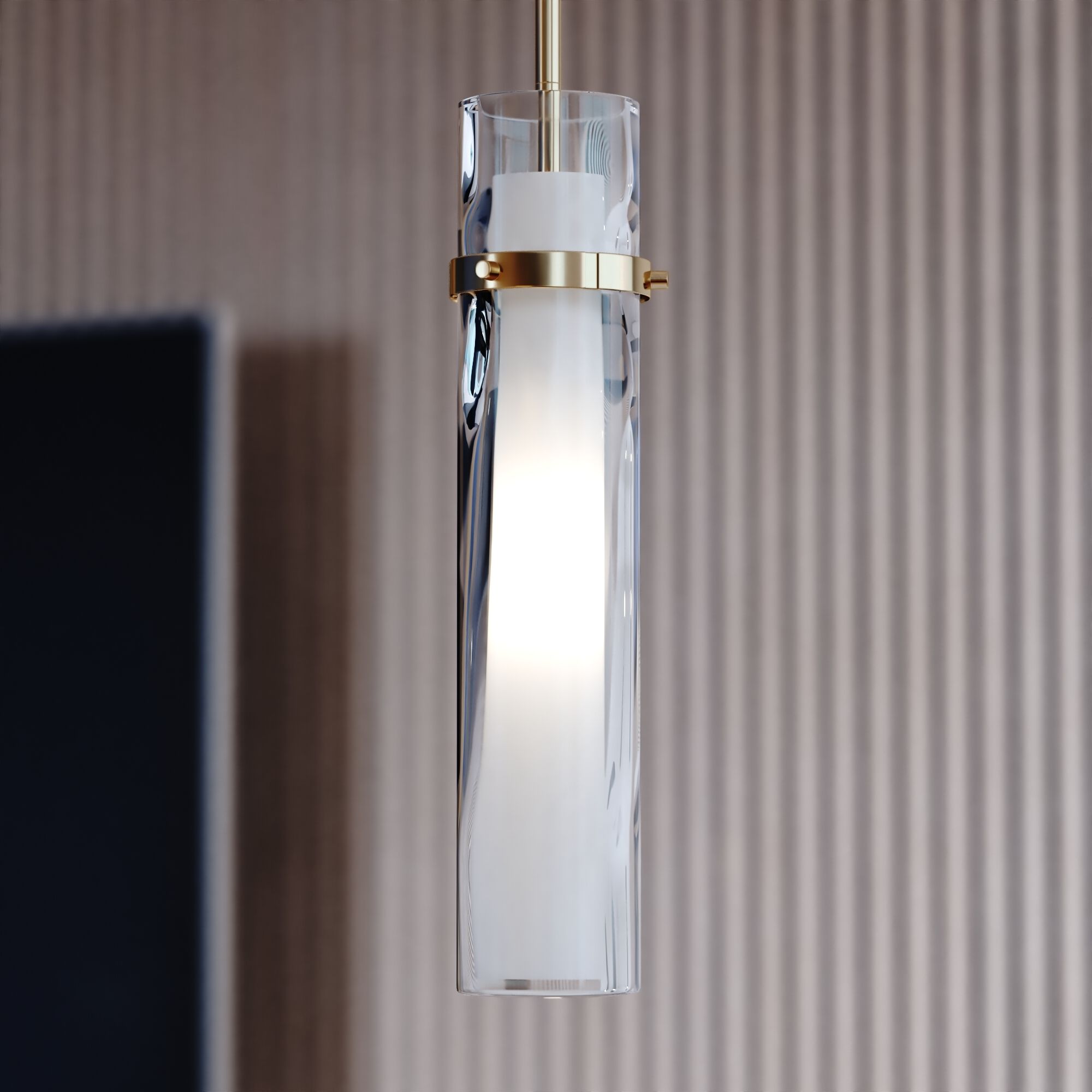 Vilo LED 4.5 inch Golden Brass Mini Pendant Ceiling Light
