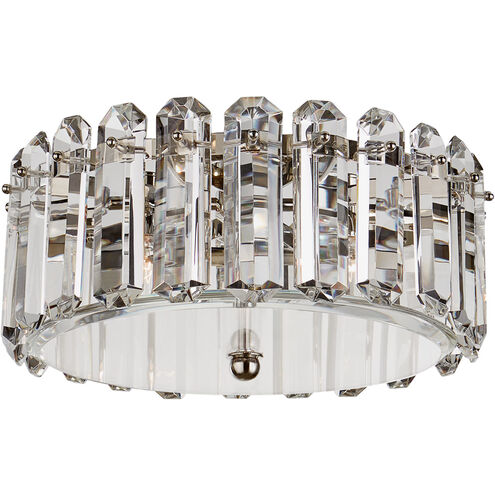 AERIN Bonnington 4 Light 18 inch Polished Nickel Flush Mount Ceiling Light in Crystal, Medium