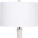 Kently 34 inch 150.00 watt White Marble and Crystal Table Lamp Portable Light