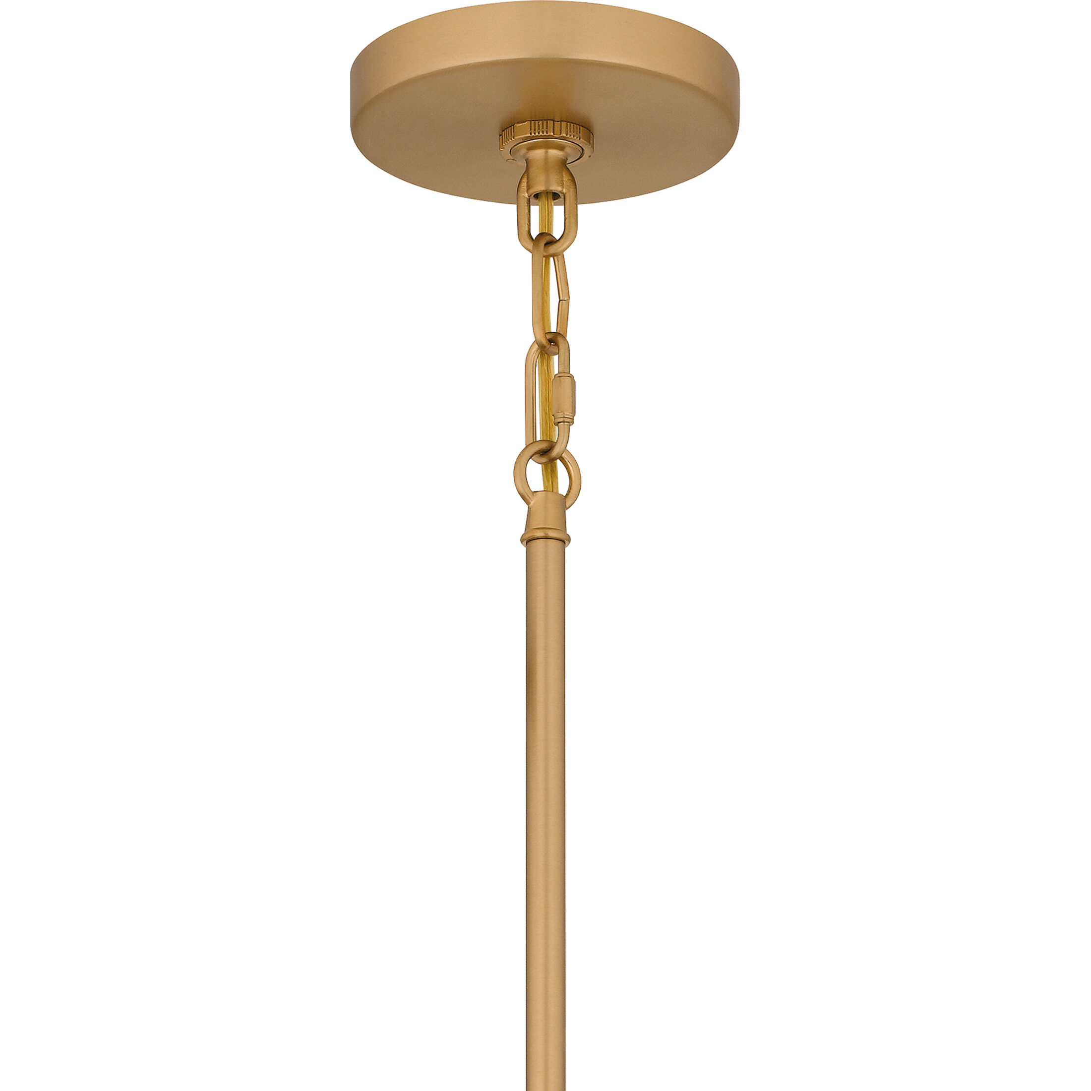 Soiree 4 Light 22 inch Brushed Weathered Brass Pendant Ceiling Light
