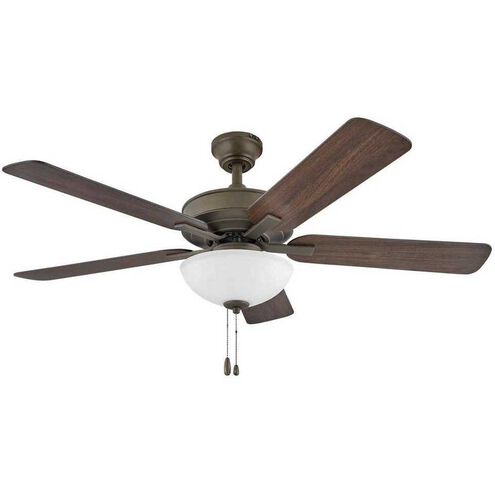 Metro Illuminated 52 inch Metallic Matte Bronze with Walnut, Metallic Matte Bronze Blades Fan
