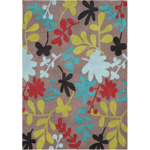 Cosmopolitan 156 X 108 inch Aqua, Bright Red, Lime, Black, Camel Rug