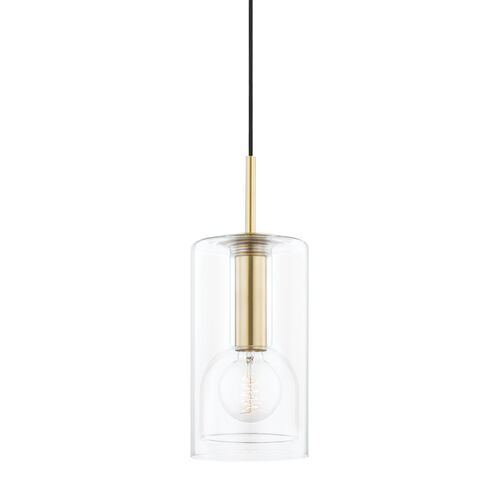 Belinda 1 Light 6 inch Aged Brass Pendant Ceiling Light