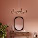 Pilar 6 Light 40 inch Matte Black Chandelier Ceiling Light