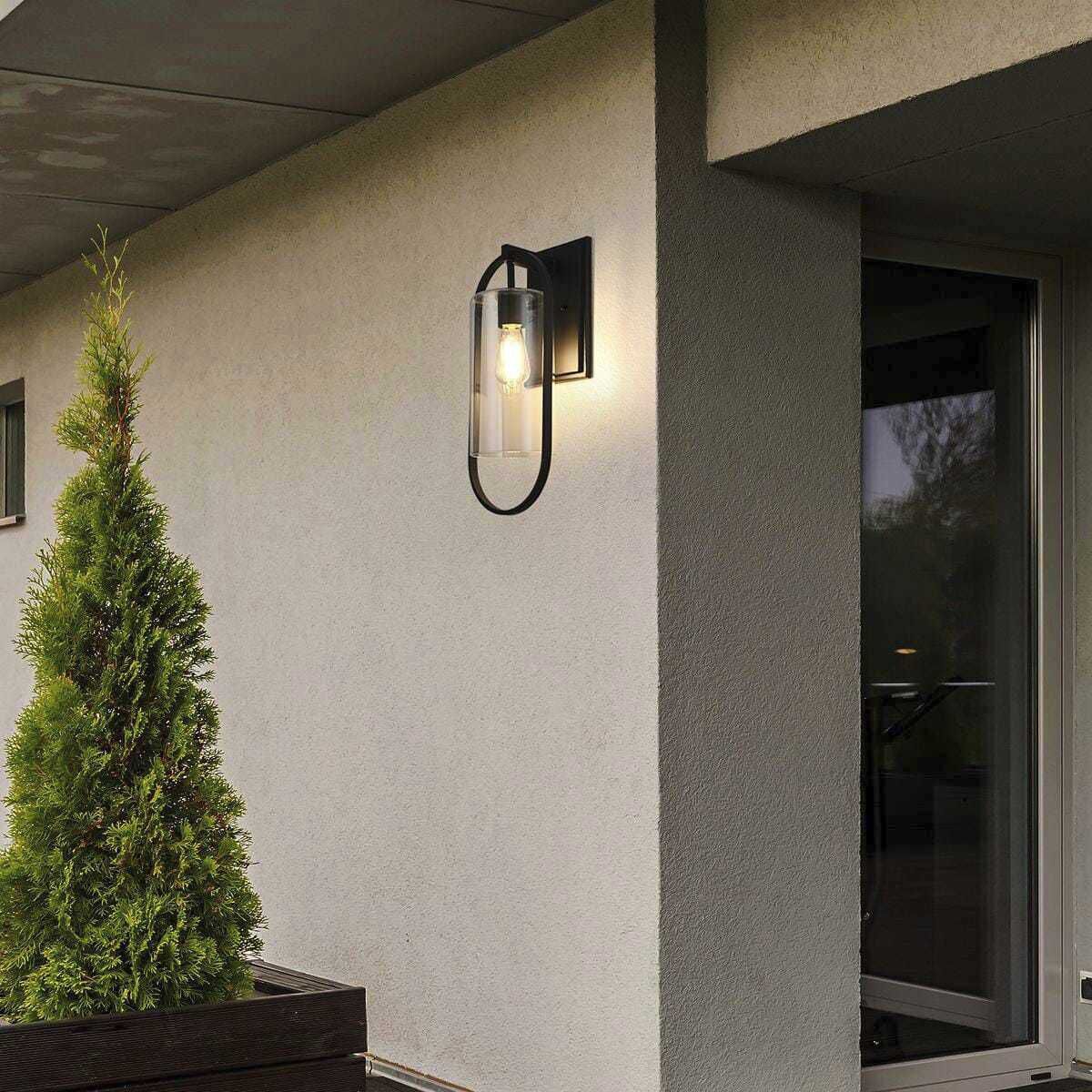 Jaxson 1 Light 24 inch Black Outdoor Wall Sconce