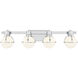 Pierce 4 Light 32 inch Chrome Bathroom Vanity Light Wall Light