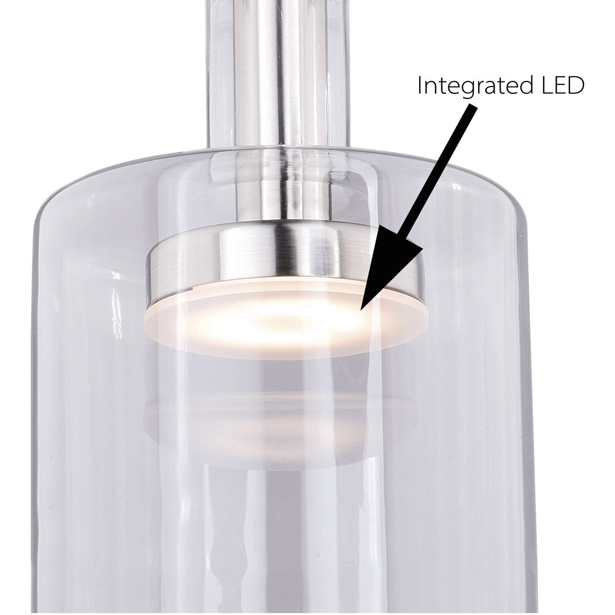 Bunsen LED 7 inch Satin Nickel Mini Pendant Ceiling Light