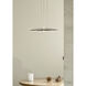 Nebula LED 21.5 inch Black Pendant Ceiling Light