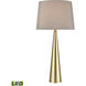 Bella 30 inch 9.00 watt Antique Brass Table Lamp Portable Light