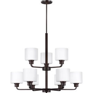 Canfield 9 Light 31.38 inch Bronze Chandelier Ceiling Light