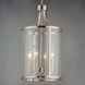 Sentinel 4 Light 12 inch Satin Nickel Single Pendant Ceiling Light