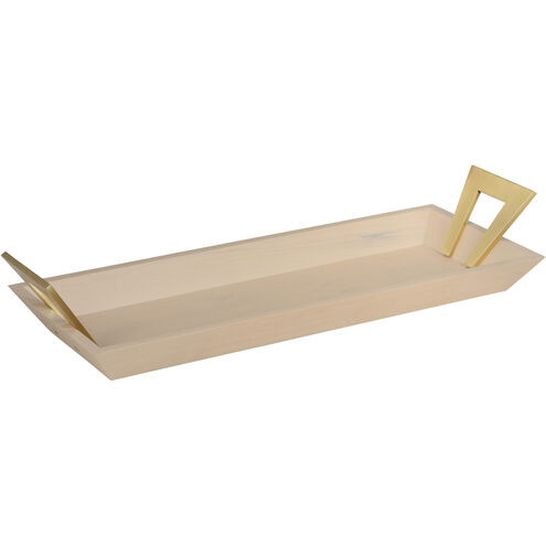 Birds Eye White/Cream and Gold Tray