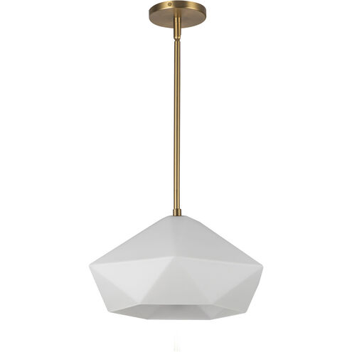 Alora Mood Krysta 1 Light 12.13 inch Brushed Gold Pendant Ceiling Light