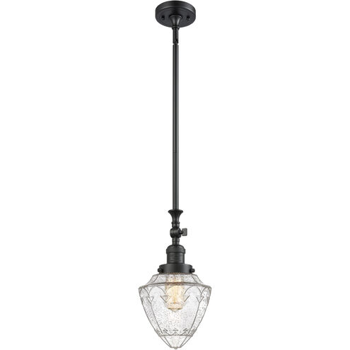 Franklin Restoration Bullet LED 7 inch Matte Black Mini Pendant Ceiling Light in Seedy