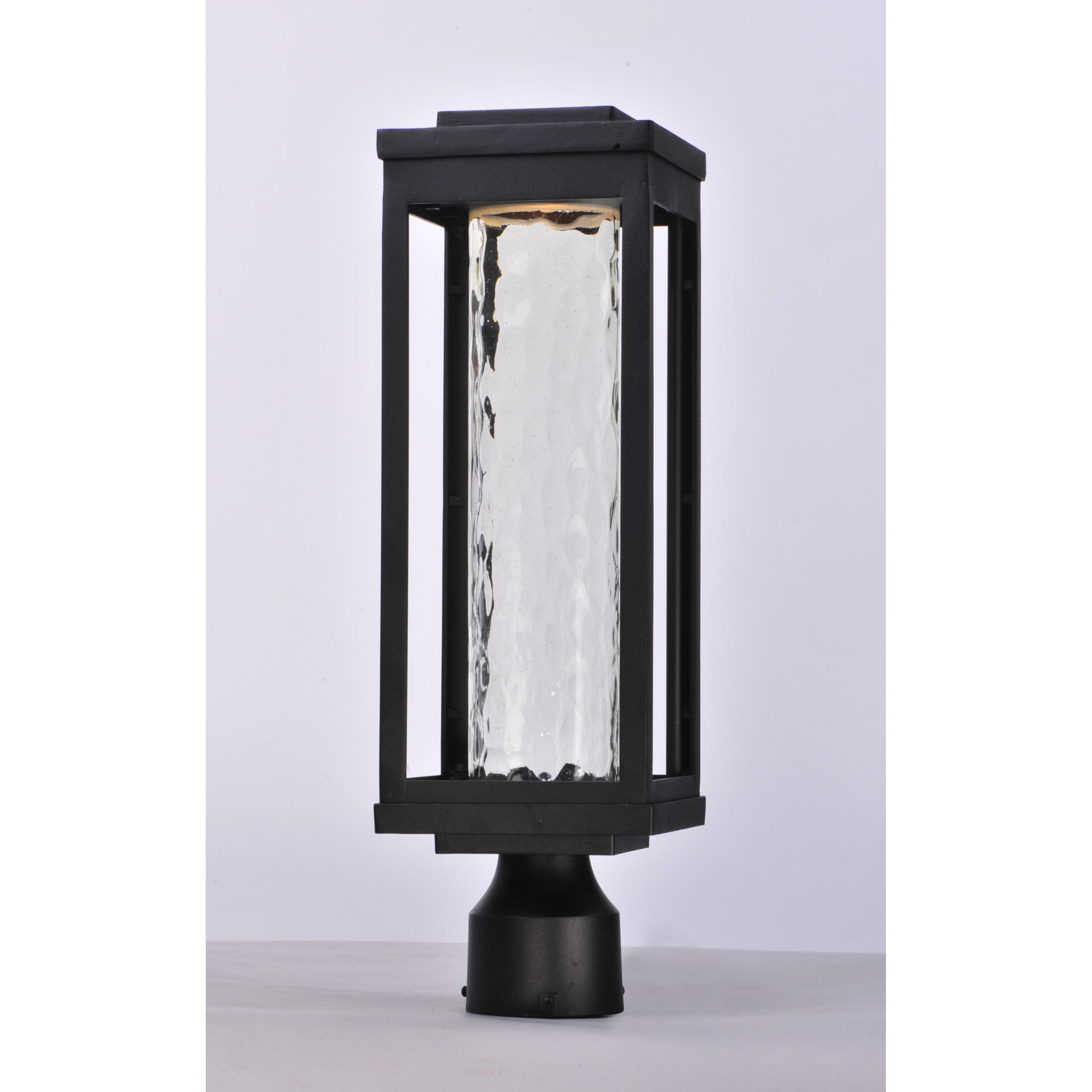 Salon LED LED 20 inch Black Outdoor Pole/Post Mount in Water