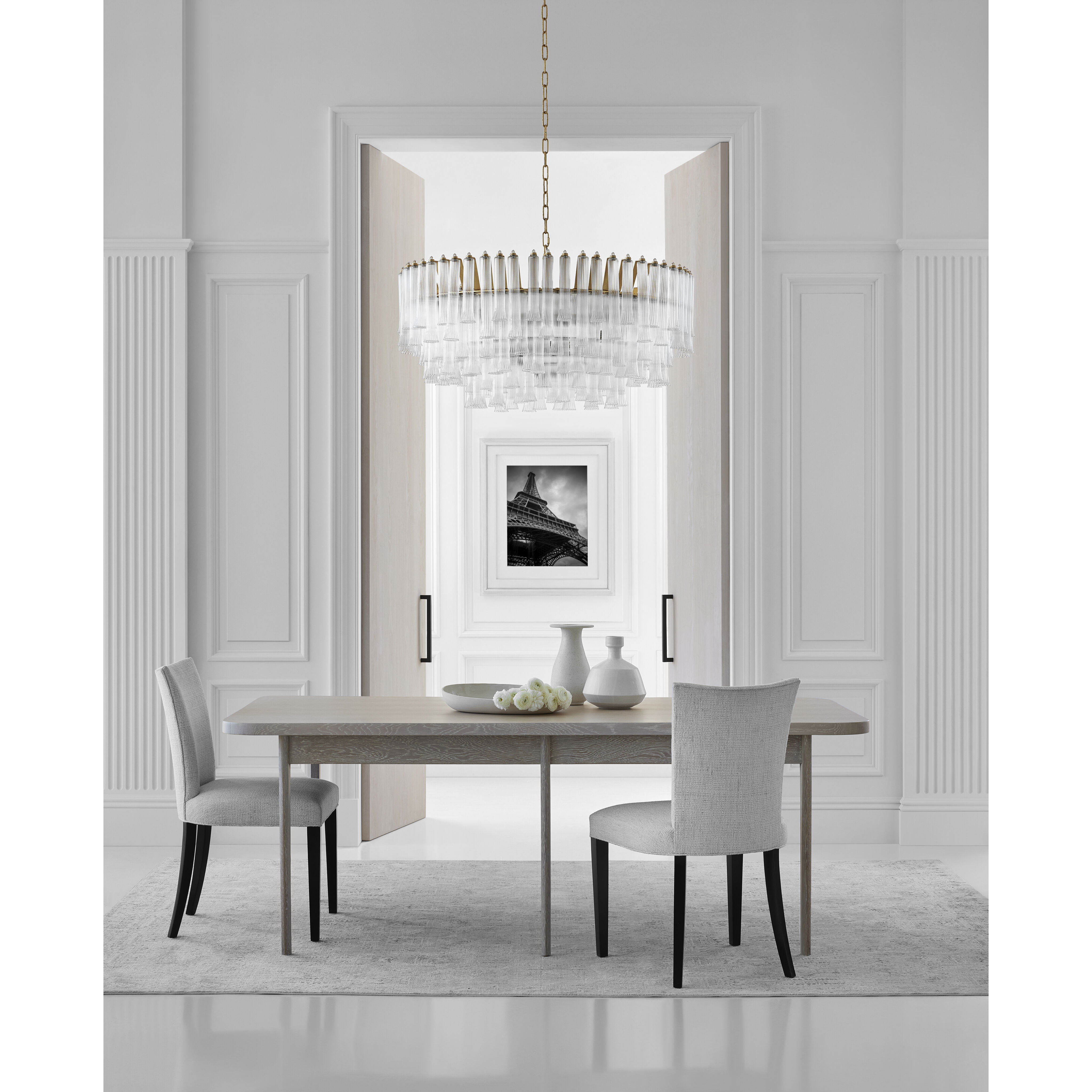 Julie Neill Lorelei LED 40 inch Gild Chandelier Ceiling Light, Large