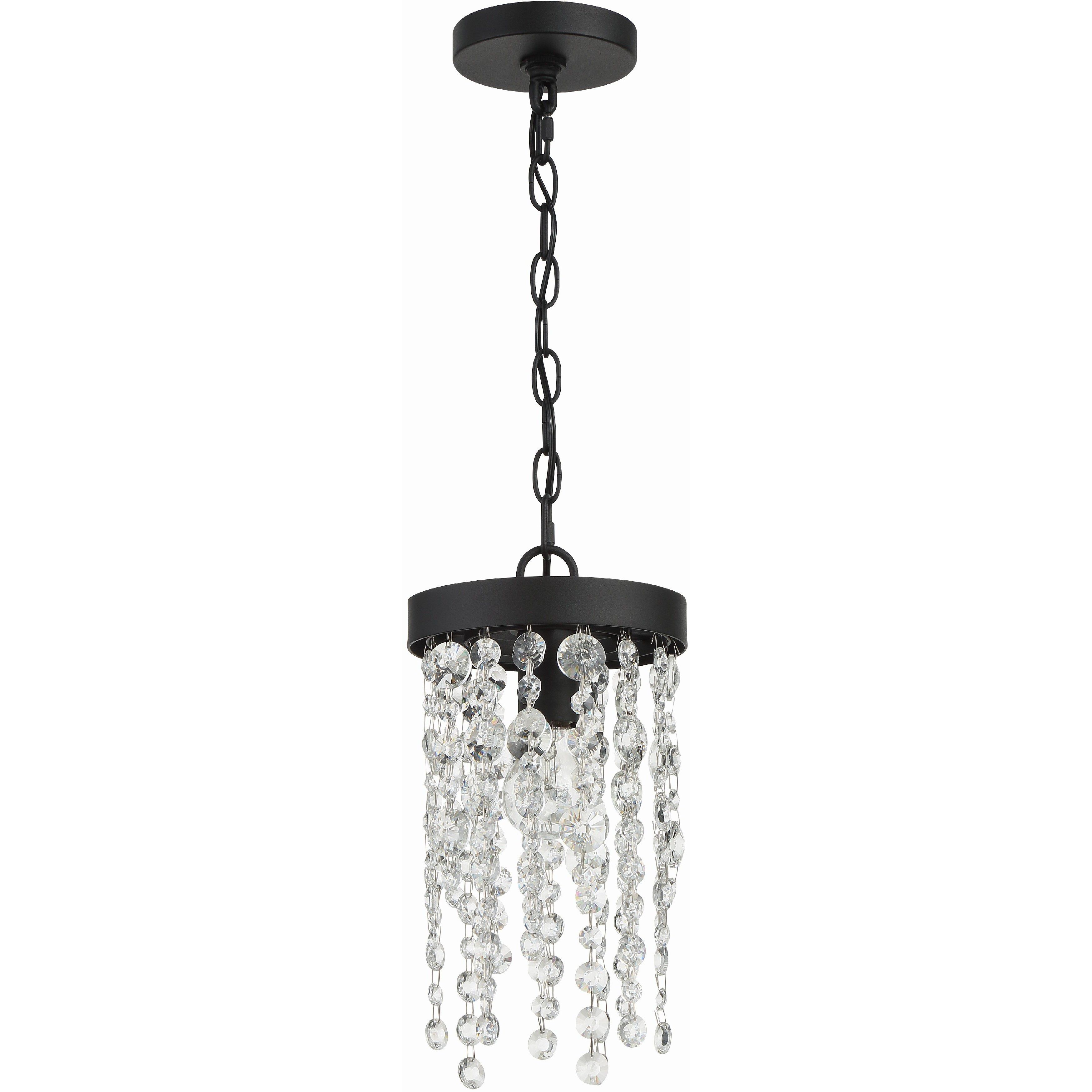 Winham 1 Light 7 inch Black Forged Mini Pendant Ceiling Light
