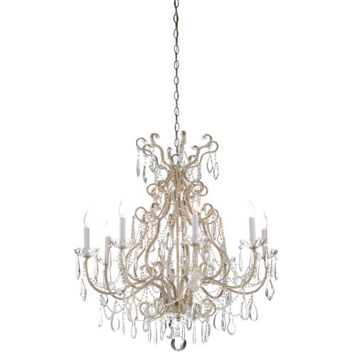 Shannon 8 Light 32 inch Silver Chandelier Ceiling Light