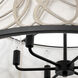 Scribble 6 Light 28 inch Matte Black with Artifact Pendant Ceiling Light, Smithsonian Collaboration