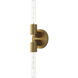 Alora Mood Claire 2 Light 5 inch Aged Gold Wall/Vanity Light Wall Light
