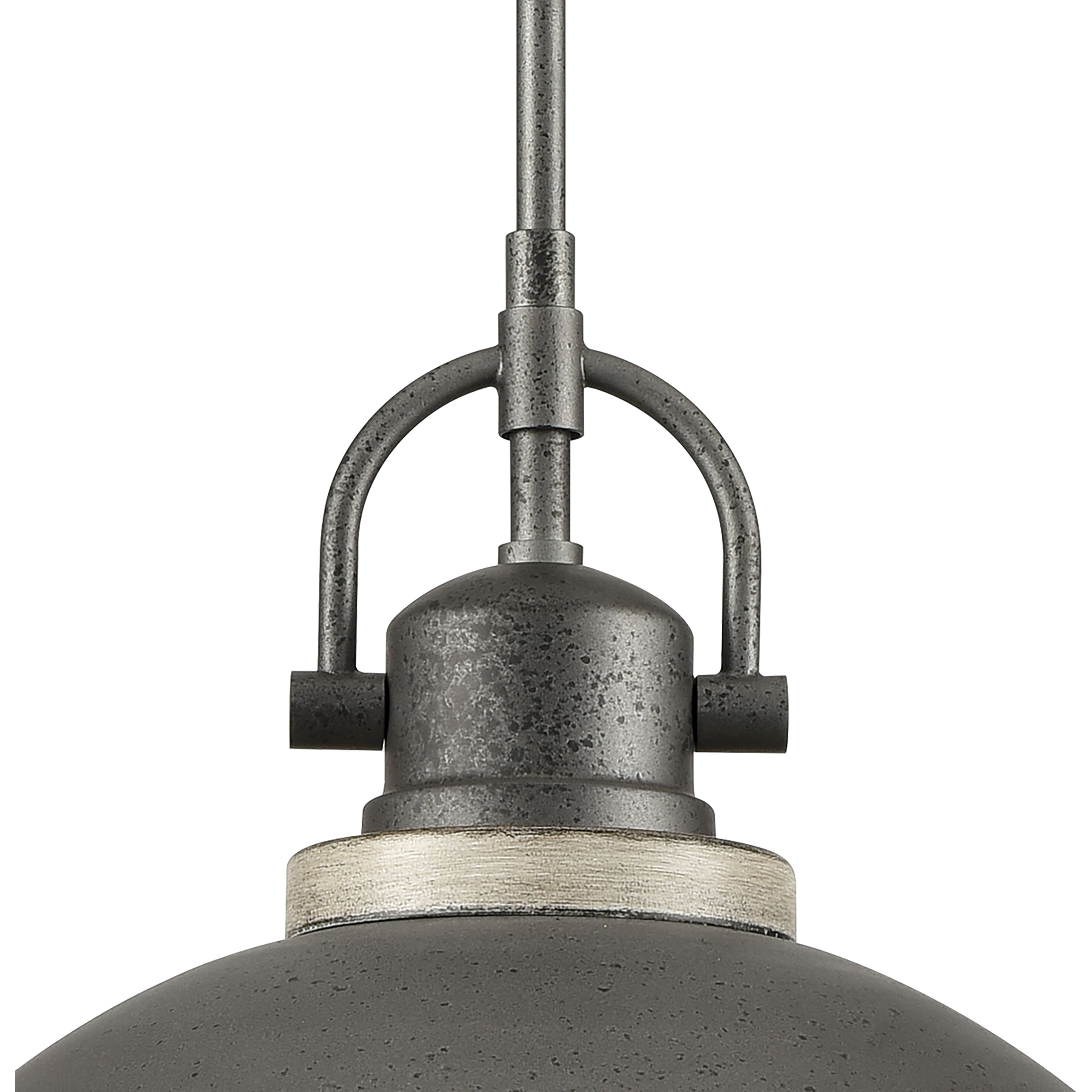 North Shore 1 Light 18 inch Iron with Palisade Gray Outdoor Pendant