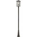 Aspen 3 Light 118.44 inch Oil Rubbed Bronze Outdoor Post Mounted Fixture