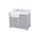 Franklin 42 X 22 X 35 inch Grey Bathroom Vanity Cabinet