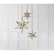 Chapman & Myers Moravian Star 1 Light 30 inch Gilded Iron Star Lantern Pendant Ceiling Light, Large
