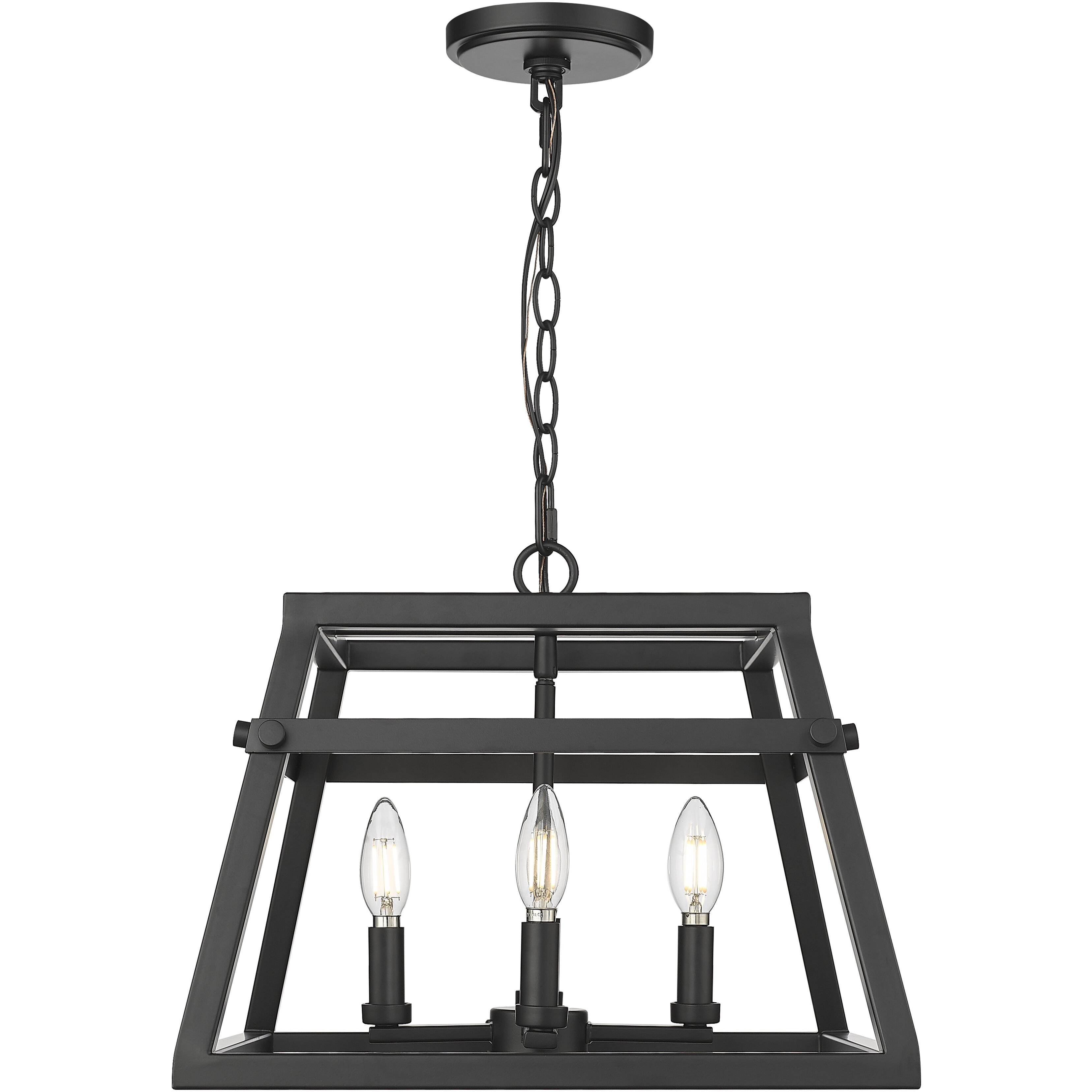 Tellsa 4 Light 16 inch Matte Black Pendant Ceiling Light
