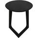 Cantilever 22 X 20 inch Charcoal Black Accent Table
